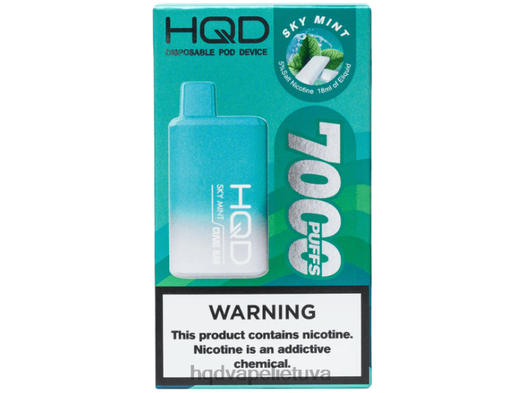 HQD CUVIE BAR vienkartiniai dangaus mėtų 6P88B249 HQD Vape Flavors