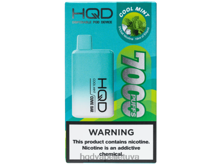 HQD CUVIE BAR vienkartiniai vėsios mėtos 6P88B159 HQD Vape Flavors