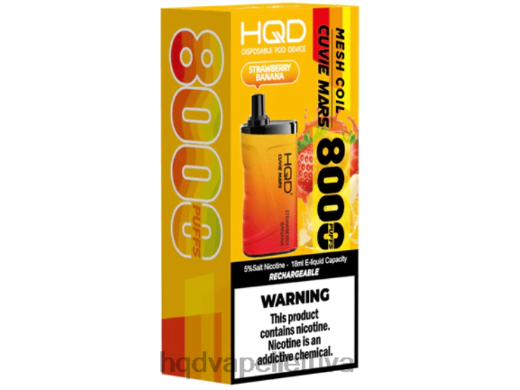 HQD CUVIE MARS vienkartiniai braškinis bananas 6P88B255 HQD Kaina