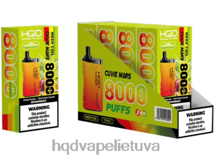 HQD CUVIE MARS vienkartiniai liepų pasifloros vaisius 6P88B208 HQD Vape Disposable
