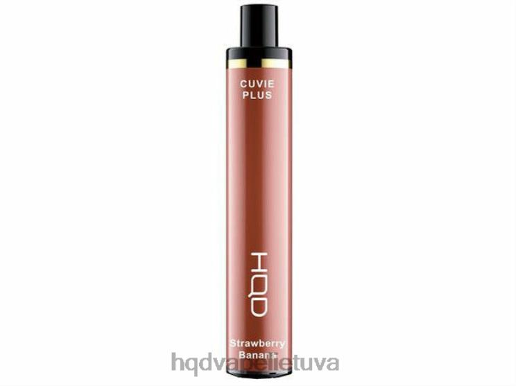 HQD CUVIE PLUS vienkartiniai garai braškinis bananas 6P88B256 HQD Nicotine Vape
