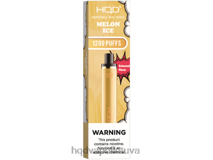 HQD CUVIE PLUS vienkartiniai garai meliono ledas 6P88B219 HQD Vape Flavors