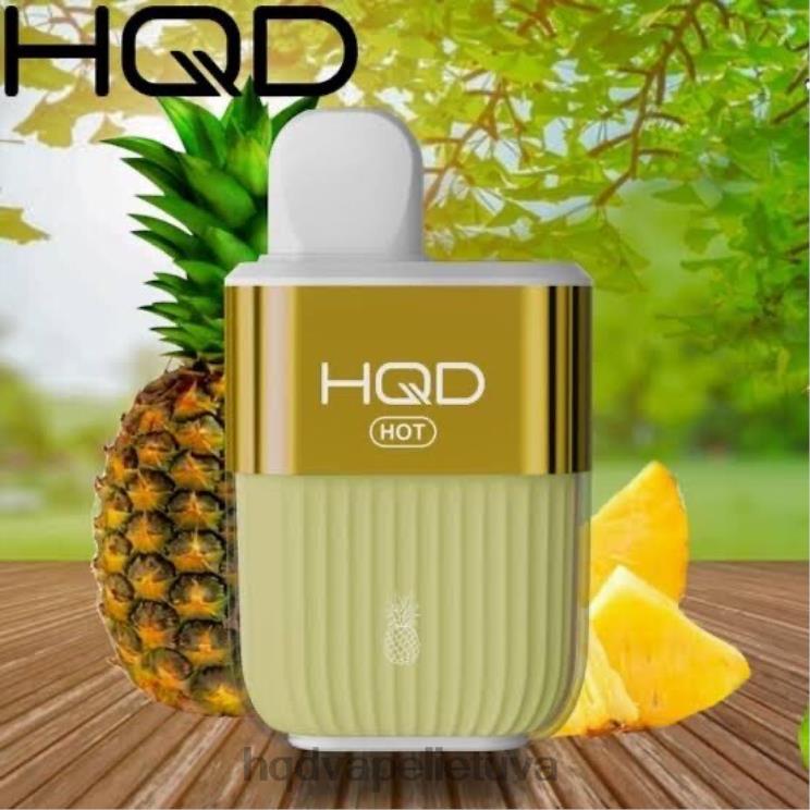HQD HOT 5000 išpūtimų ananasų 6P88B65 HQD Kaina