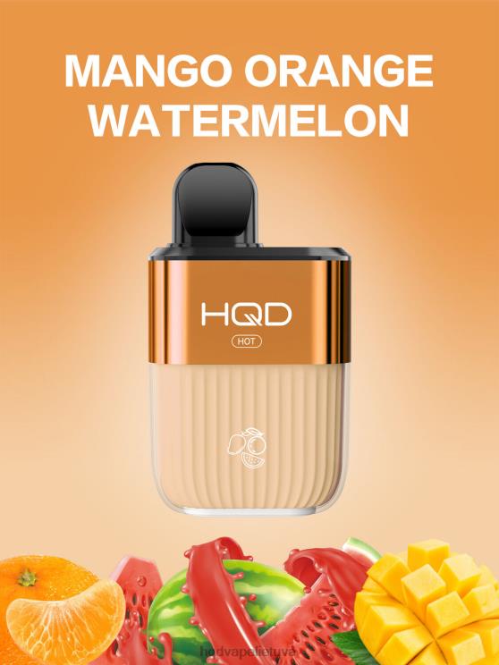 HQD HOT 5000 išpūtimų mango apelsinų arbūzas 6P88B60 HQD Vapes Online