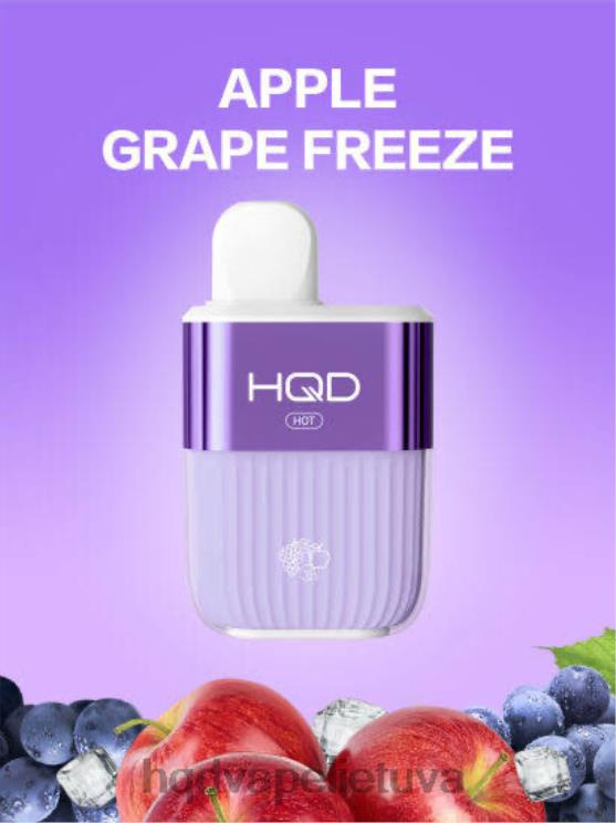 HQD HOT 5000 išpūtimų obuolių vynuogių užšaldymas 6P88B59 HQD Vape Flavors