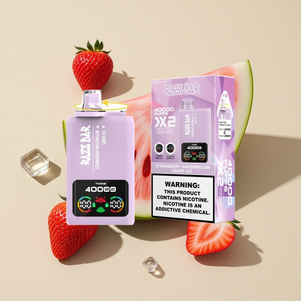 Razz Bar 40000 Puffs Vienkartinis Vape Braškė Arbūzas_Saldainio Ledas Lithuania wholesale