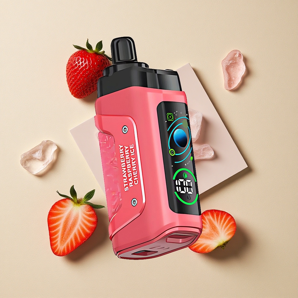 Razz Bar 45000 Puffs Braškės Vyšnios Ledas 1.0 Ohm Tinklas Lithuania wholesale