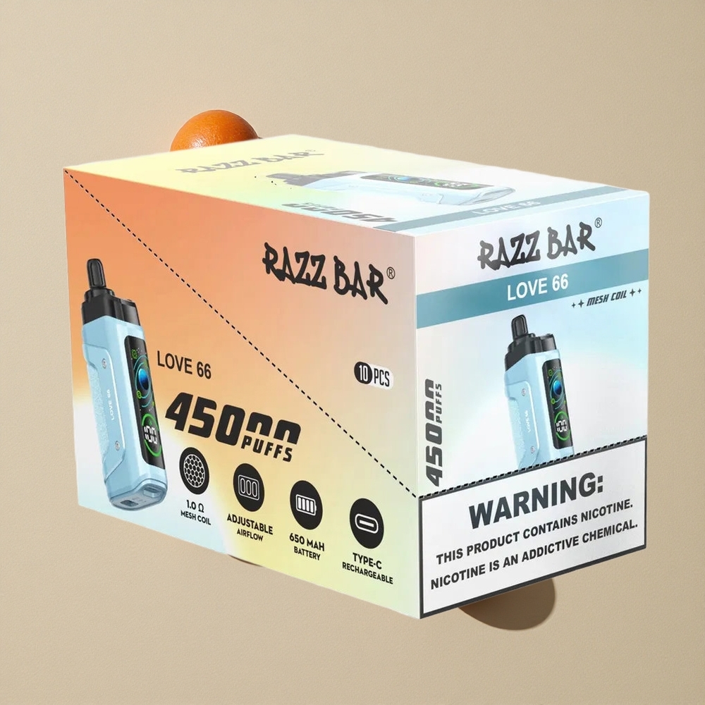 Razz Bar 45000 Puffs Love 66 1.0 Ohm Tinklelio Ritė Lithuania wholesale