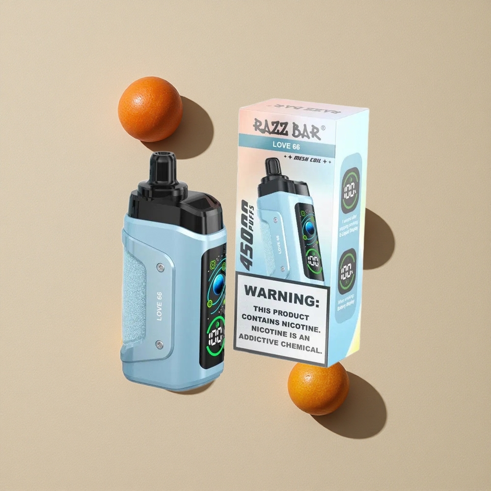 Razz Bar 45000 Puffs Love 66 1.0 Ohm Tinklelio Ritė Lithuania wholesale