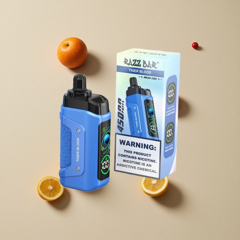 Razz Bar 45000 Puffs Vienkartinis Vape Tigro Kraujas Lithuania wholesale