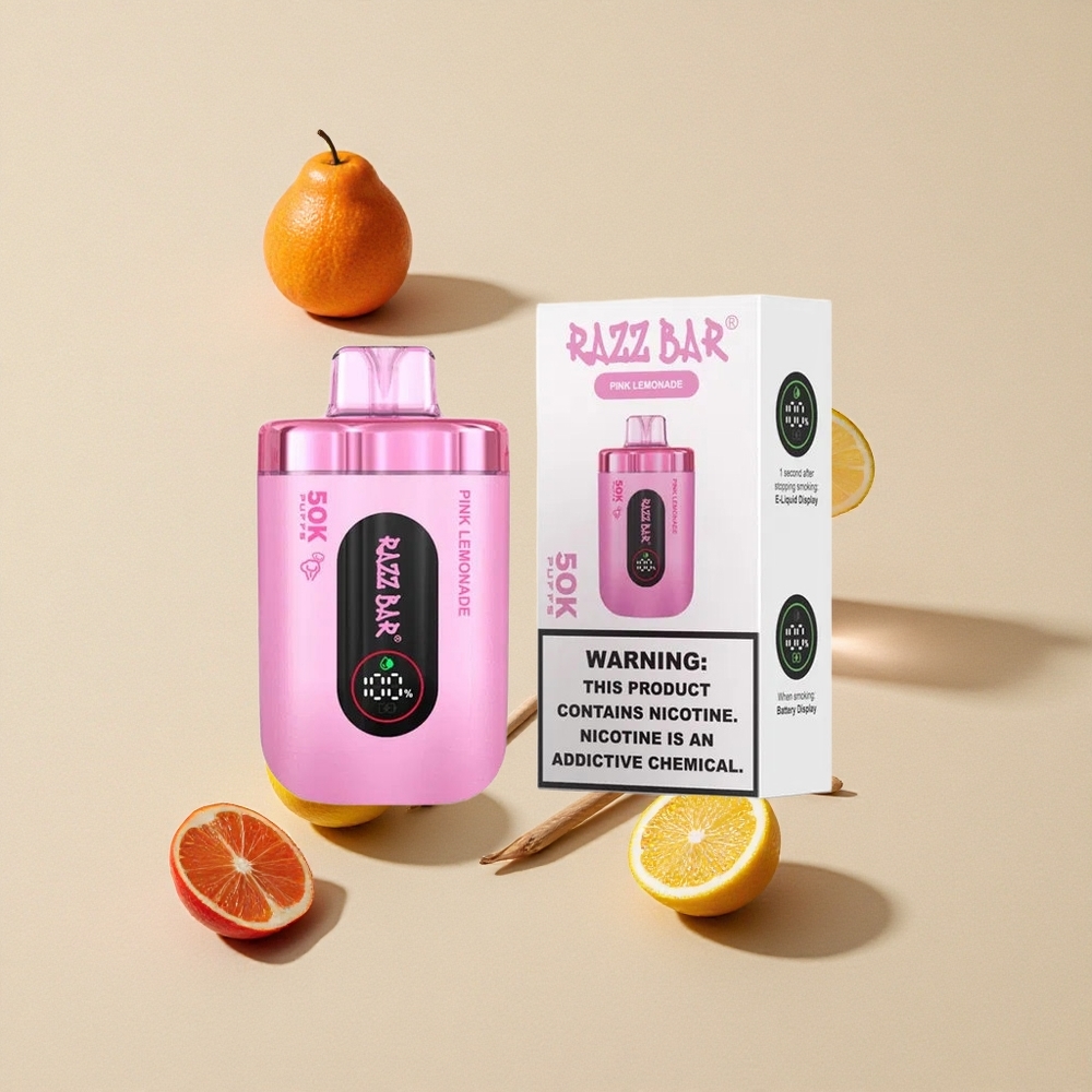 Razz Bar 50K Puffs Vienkartinis Vape Citrininė Arbata Lithuania wholesale