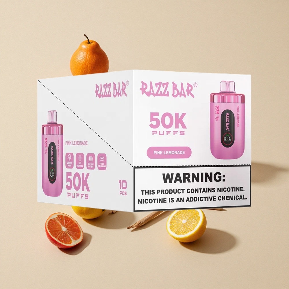 Razz Bar 50K Puffs Vienkartinis Vape Citrininė Arbata Lithuania wholesale