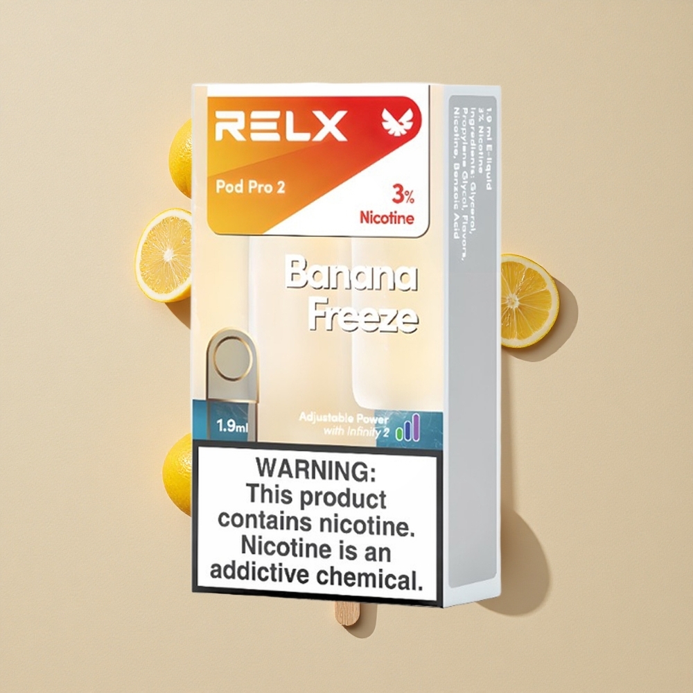 RELX Pod Pro 2 600 Puffs Bananinė Šaltis Lithuania wholesale