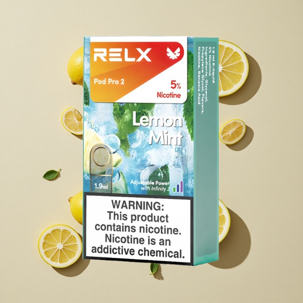 RELX Pod Pro 2 600 Puffs Citrinų Mėtų Lithuania wholesale