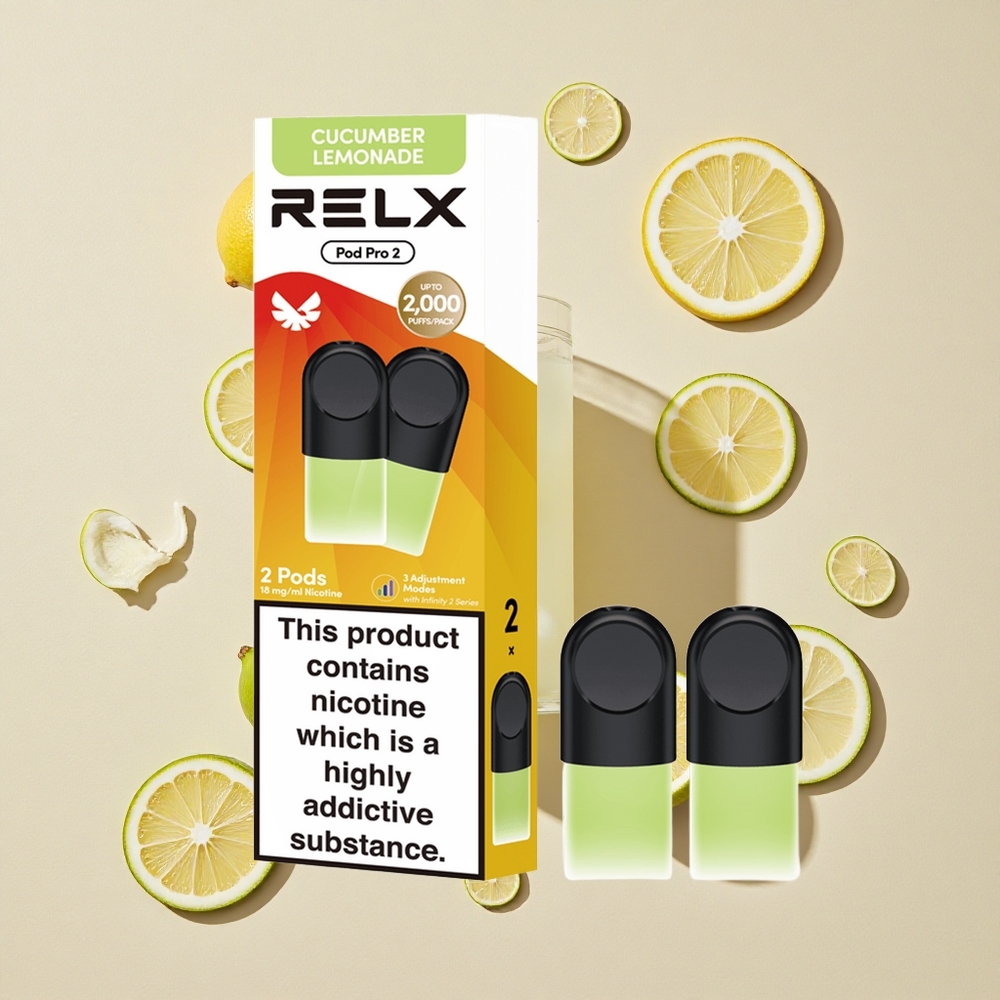 RELX Pod Pro 2 600 Puffs Gėrimas-Agurkų Limonadas Lithuania wholesale