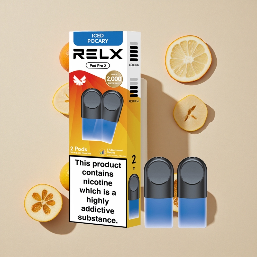 RELX Pod Pro 2 600 Puffs Gėrimas-Su ledu Pocary Lietuva wholesale