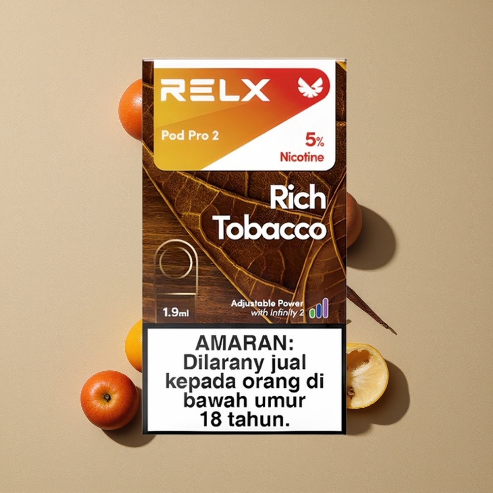 RELX Pod Pro 2 600 Puffs Gausus Tabakas Lithuania wholesale