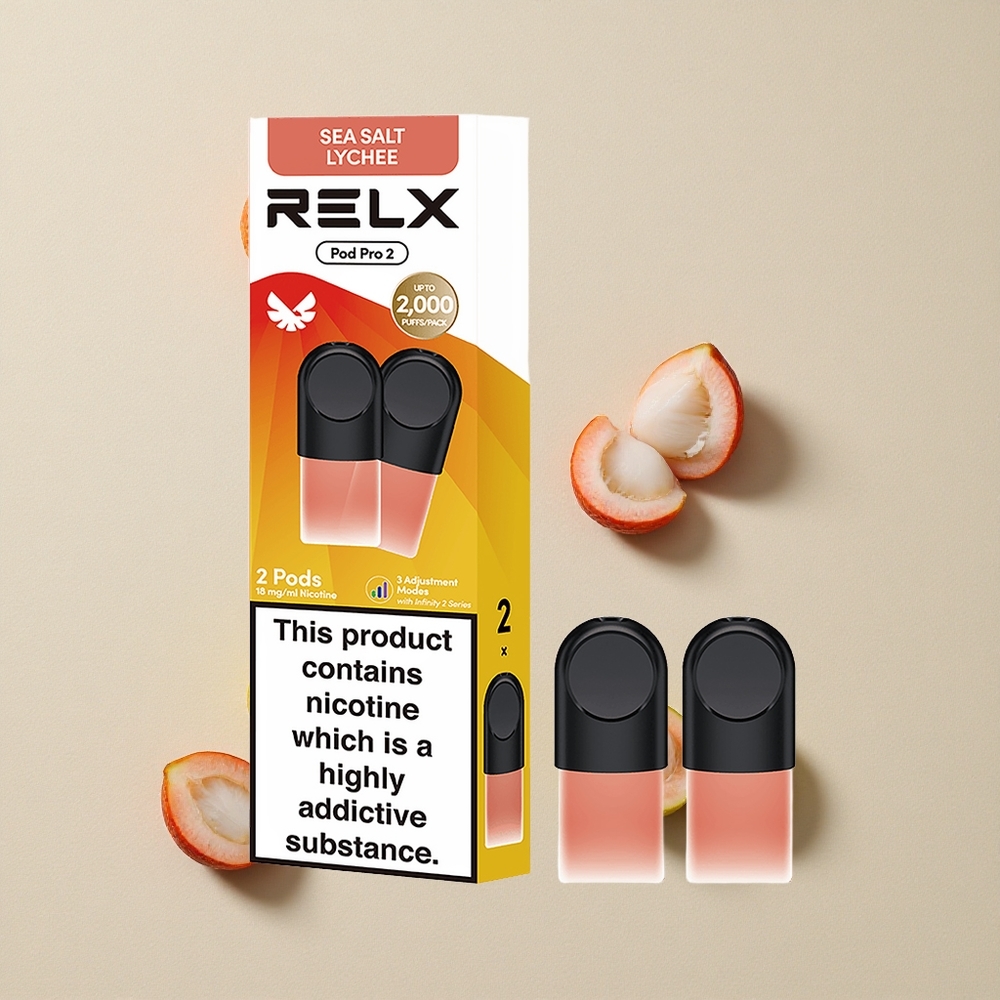 RELX Pod Pro 2 600 Puffs Jūros Druskos Laimo Kombinacija 3 įtampos reguliavimo režimai Lithuania wholesale