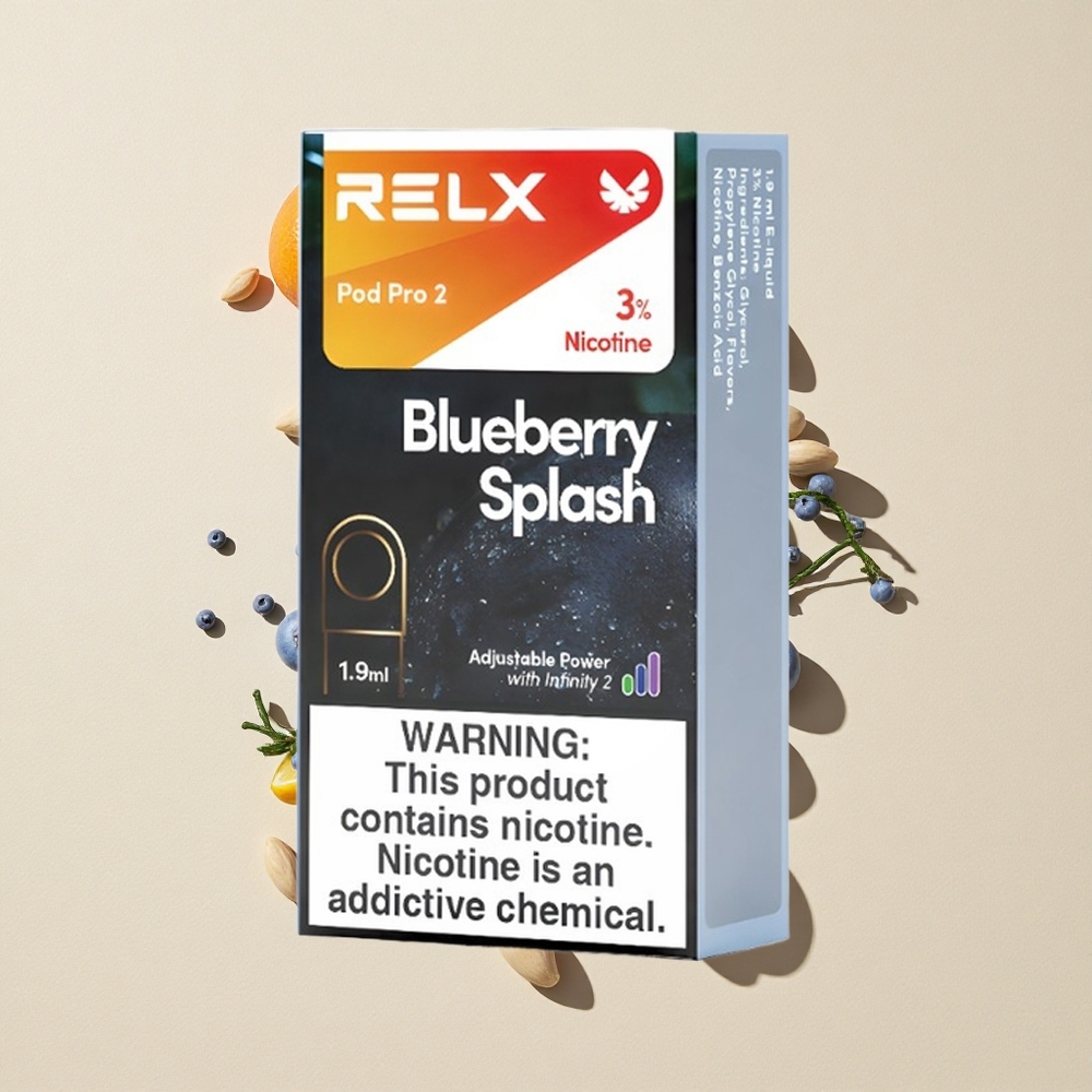 RELX Pod Pro 2 600 Puffs Mėlynųjų uogų skonis Lithuania wholesale