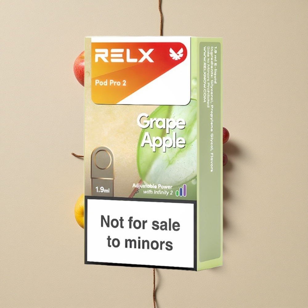 RELX Pod Pro 2 600 Puffs Vynuogės Obuoliai Kombinacija Lithuania wholesale