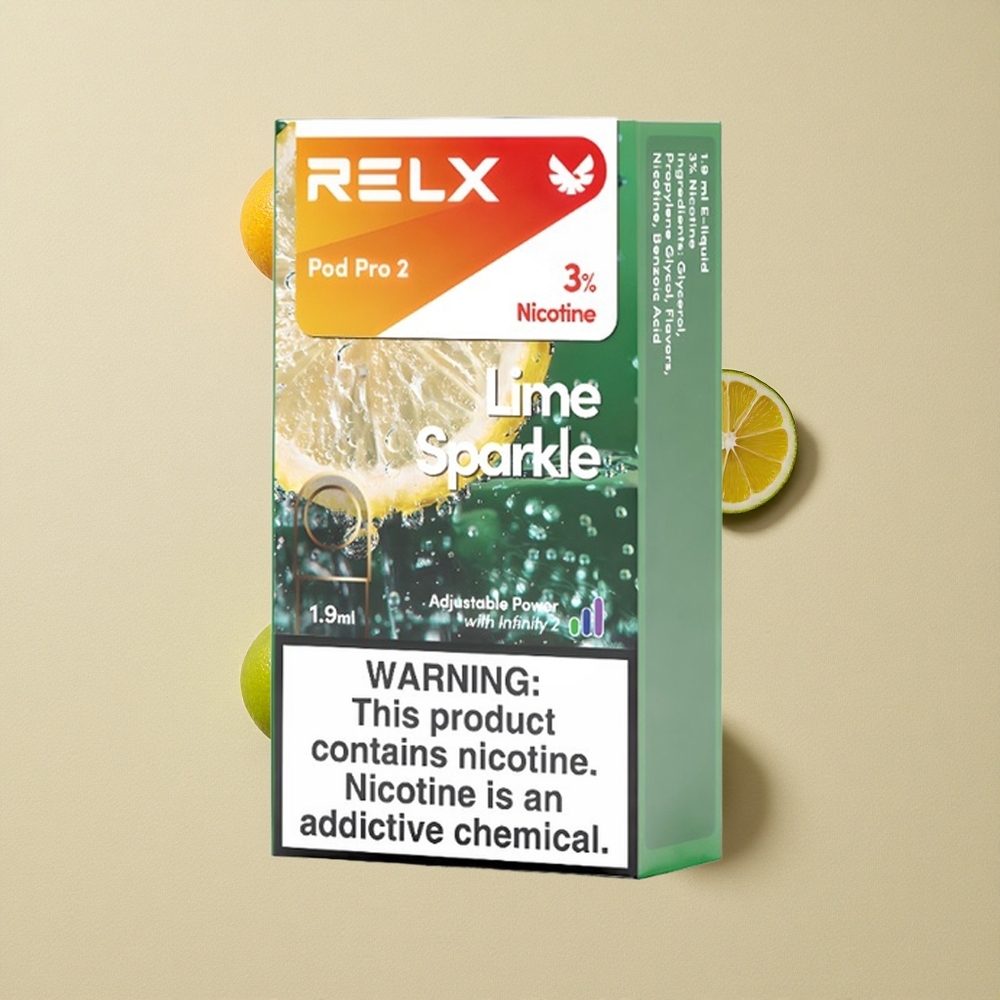 RELX Pod Pro 2 600 Puffs Žalios kibirkštys 3% nikotino Lithuania wholesale