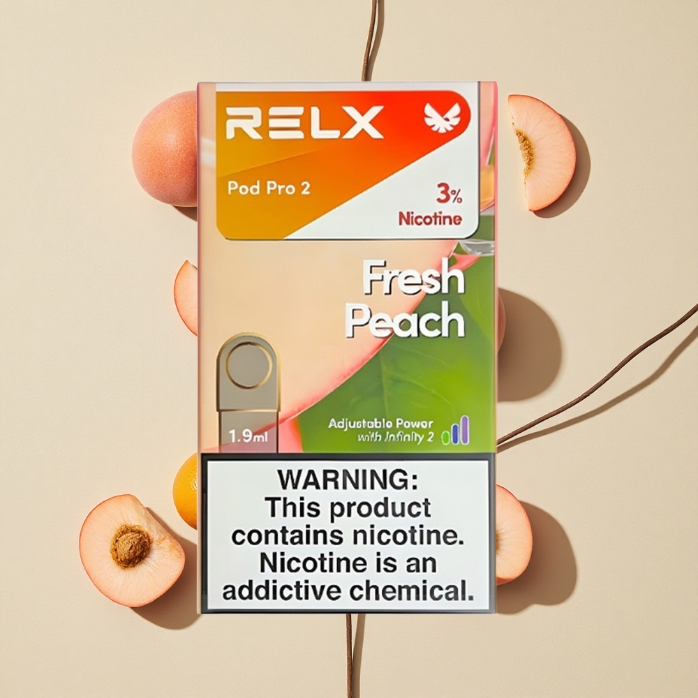 RELX Pod Pro 2 600 Puffs Šviežios Persikų 3 Įtampos Reguliavimo Režimai Lithuania wholesale