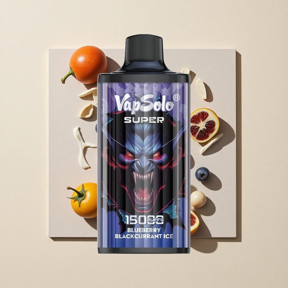 Vapsolo Super 15000 užkandžiai Mėlynųjų serbentų ir aviečių ledas Lithuania wholesale