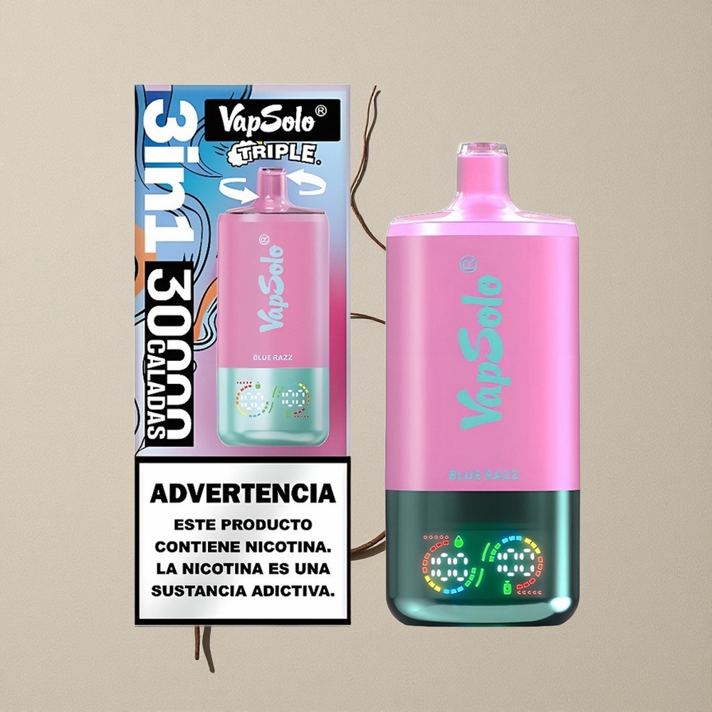 VapSolo Triple 30000 Puffs Mėlynųjų Serbentų Lithuania wholesale
