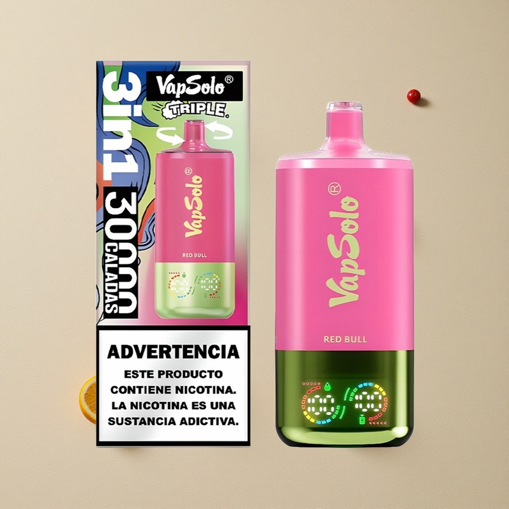 VapSolo Triple 30000 Puffs Red Bull (Raudonasis Jautis) Lithuania wholesale