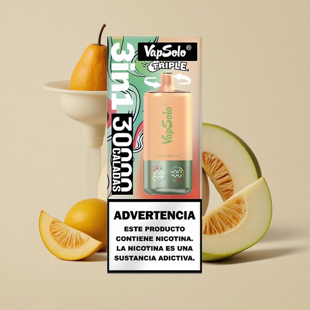 VapSolo Triple 30000 Puffs Trijų Melionų Kombinacija Lithuania wholesale