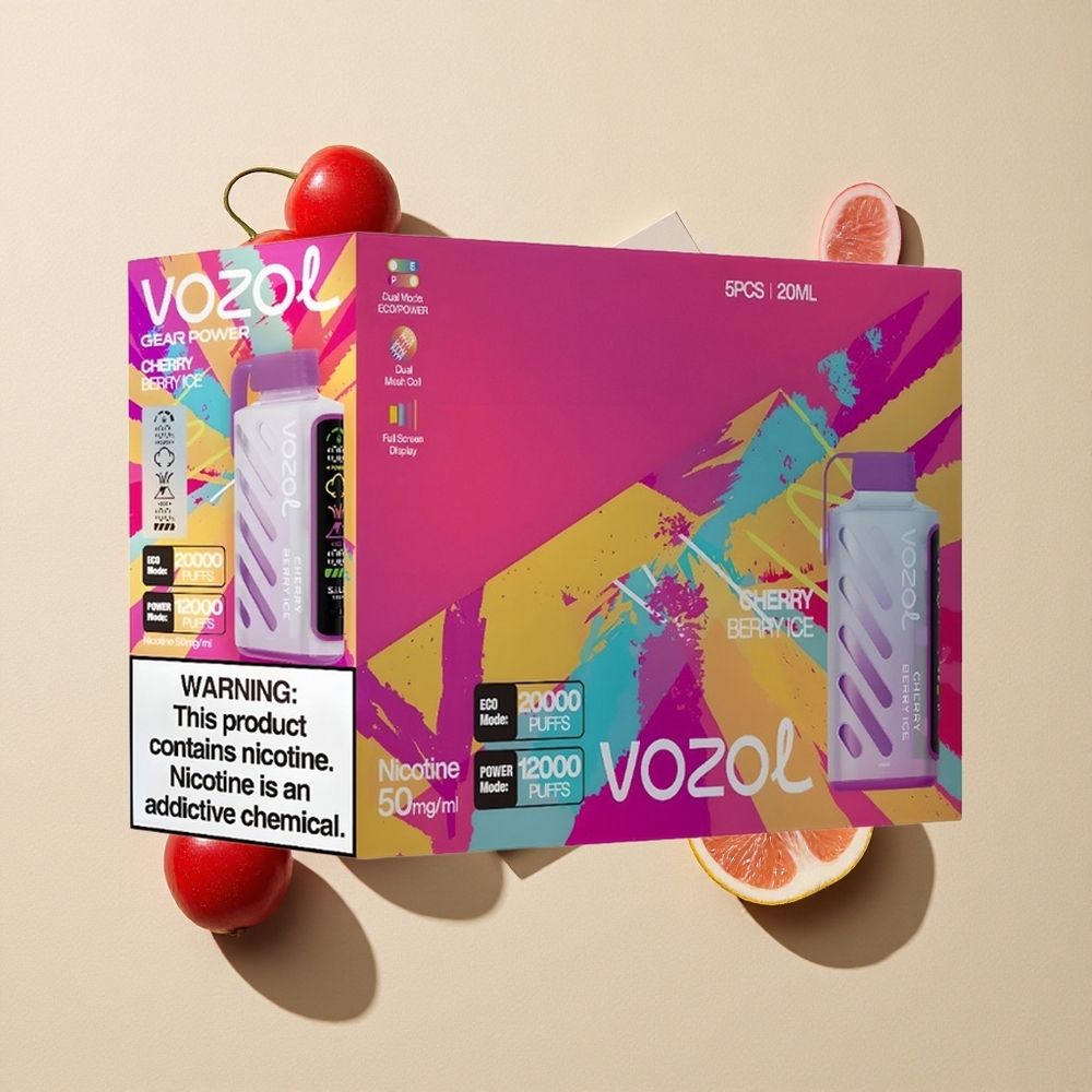 VOZOL Gear Power 20000 Puffs Vyšnia Uoga Ledas S.i.L.C. Tech Lithuania wholesale