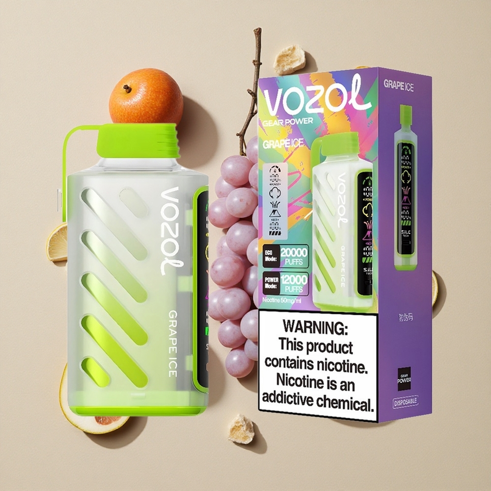 VOZOL Gear Power 20000 Puffs Vynuogių Ledas Lithuania wholesale