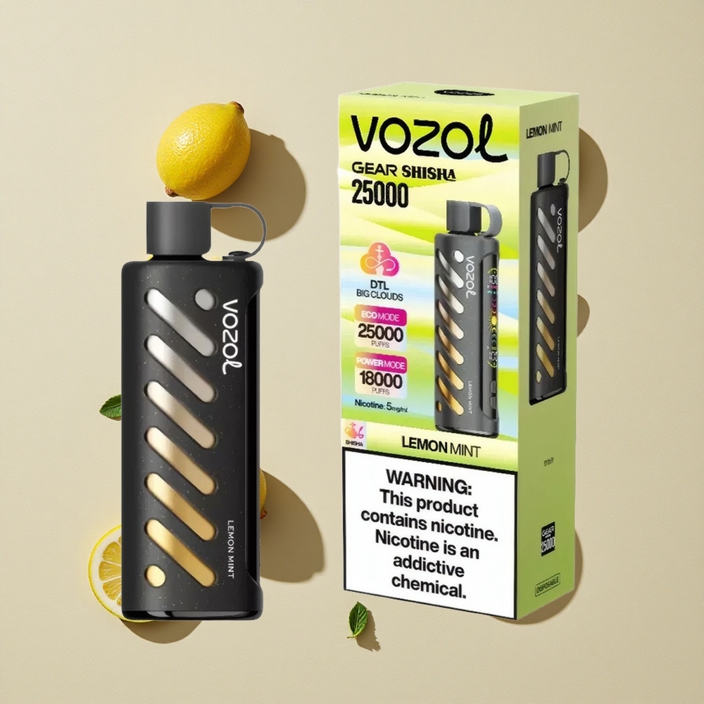 VOZOL Gear Shisha 25000 Puffs Citrina Mėta Lithuania wholesale