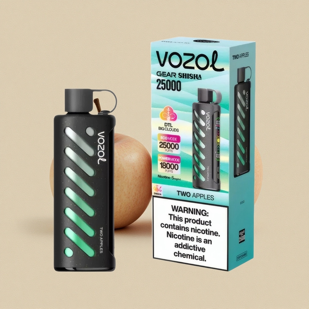 VOZOL Gear Shisha 25000 Puffs Dvi Obuolių Lithuania wholesale