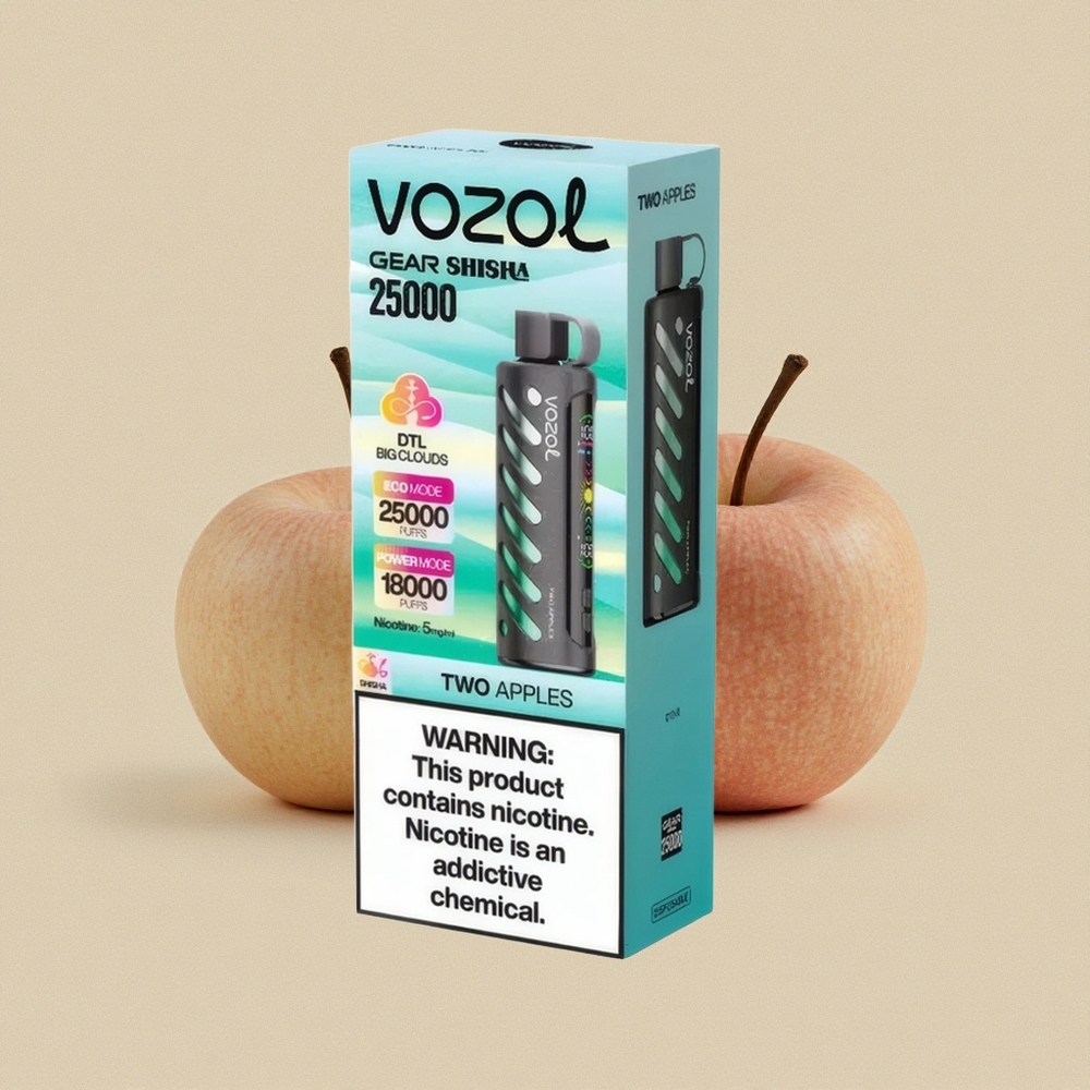 VOZOL Gear Shisha 25000 Puffs Dvi Obuolių Lithuania wholesale