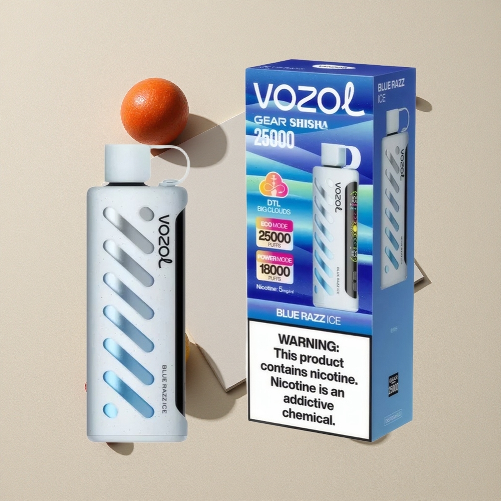 VOZOL Gear Shisha 25000 Puffs Mėlynųjų Aviečių Ledas Lithuania wholesale
