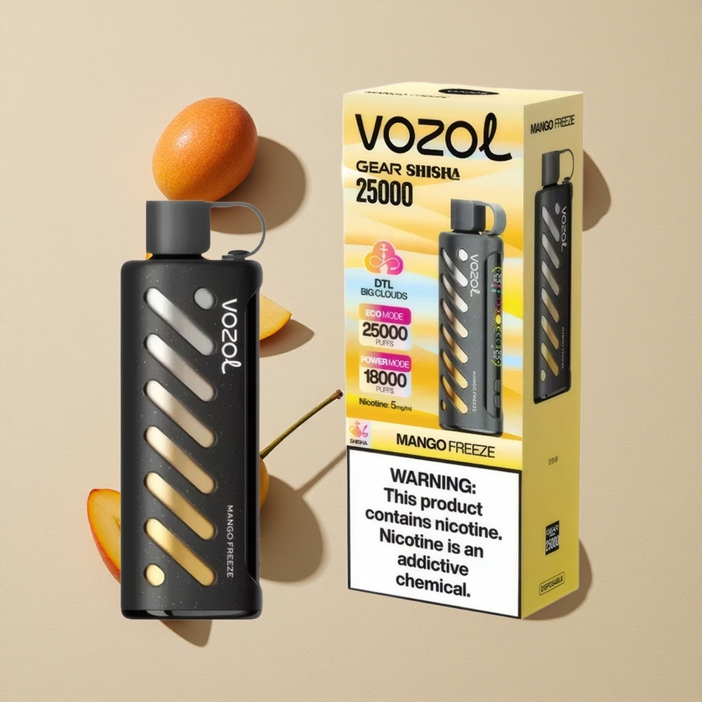 VOZOL Gear Shisha 25000 Puffs Mango Šaltis Lithuania wholesale