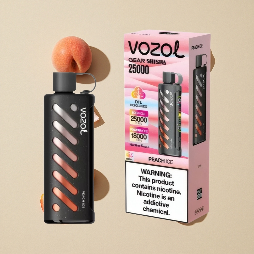 VOZOL Gear Shisha 25000 Puffs Persikas Ledas Lithuania wholesale