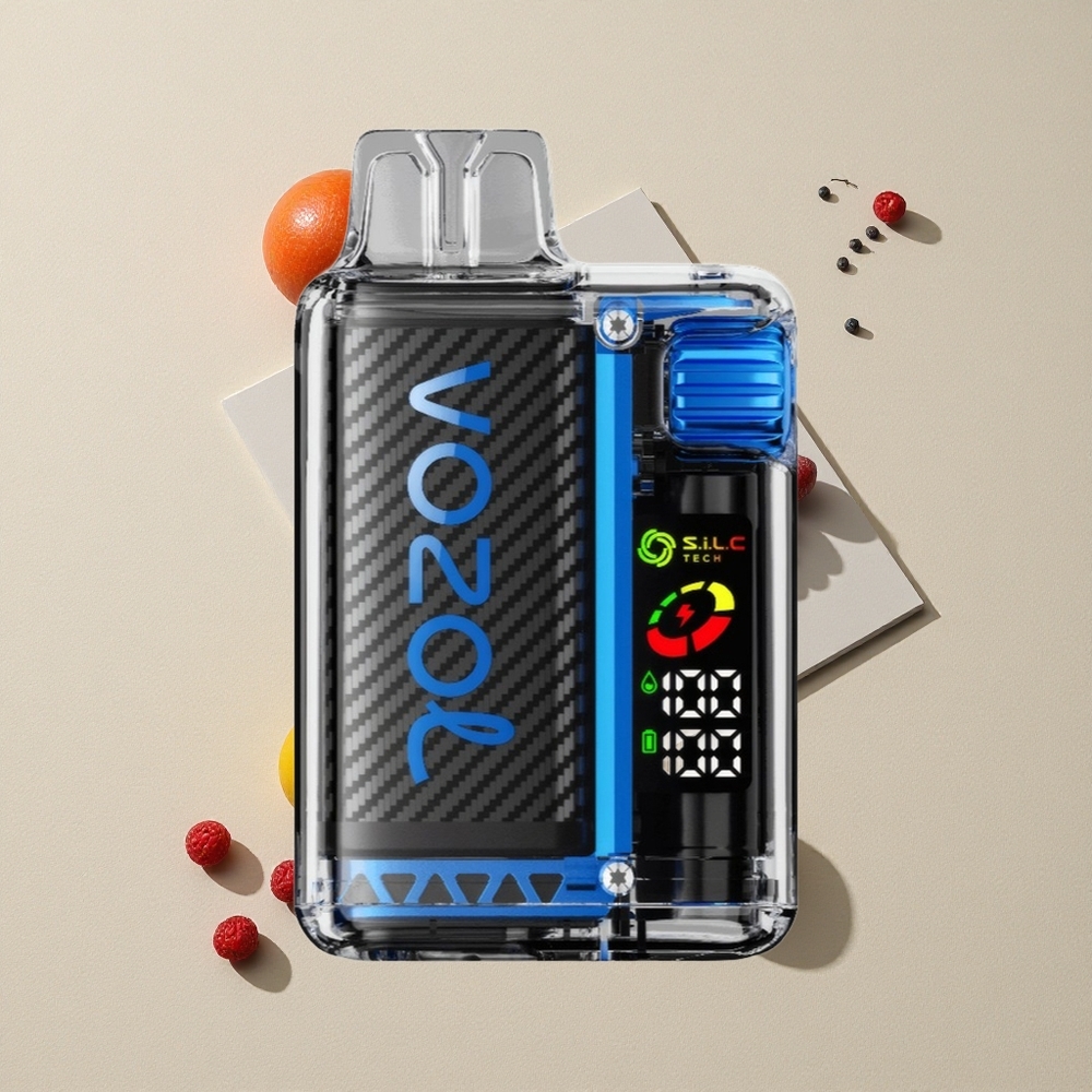 VOZOL Vista 20000 Puffs Įkraunama baterija 650mAh Mėlyna Razz Ledas Lithuania wholesale